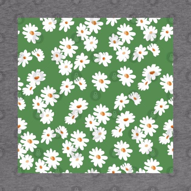 green daisy floral pattern by SturgesC